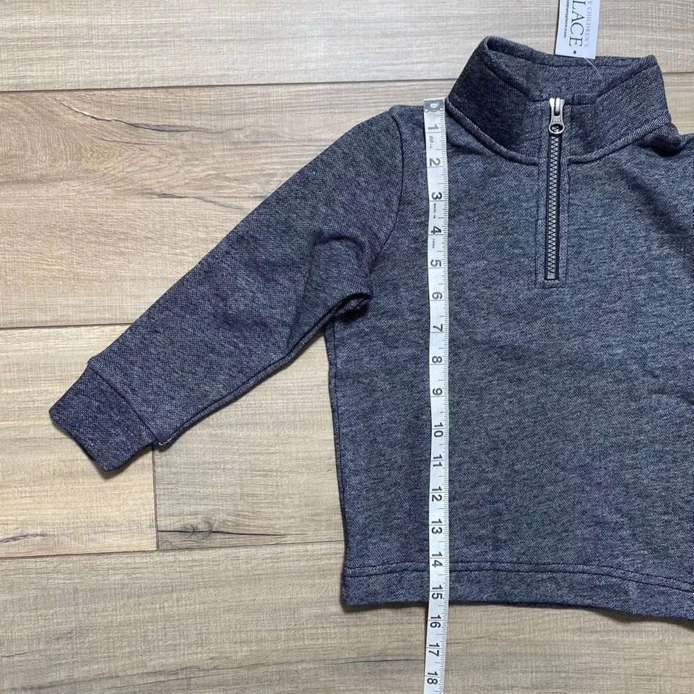 The Children’s‎ Place Boys Half Zip Mock Neck Pullover Size 3T Black